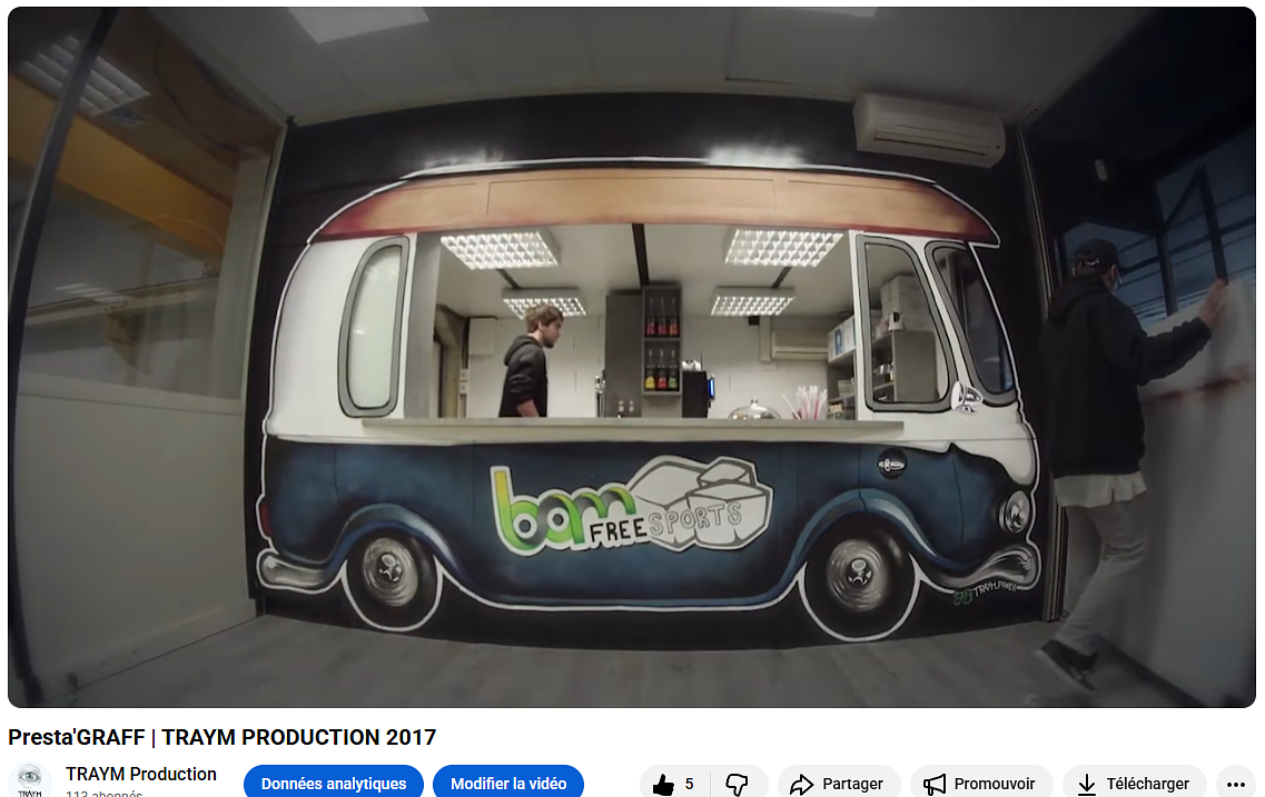 Peinture murale/graff – BAM Freesports (snack)