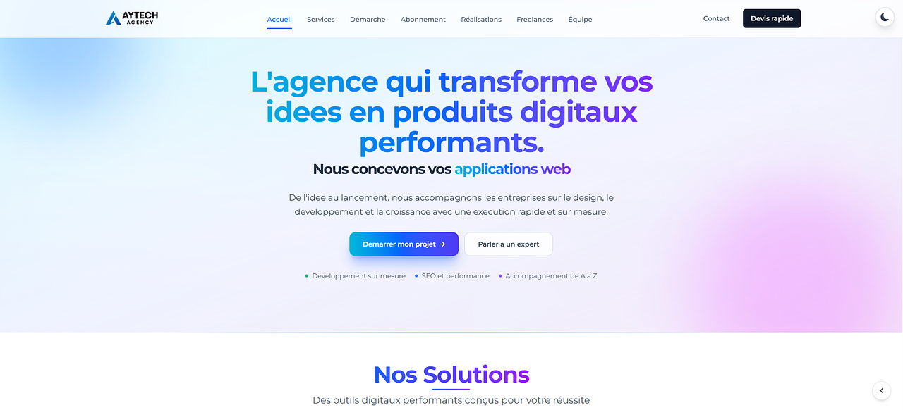 Site vitrine - aytechagency.com