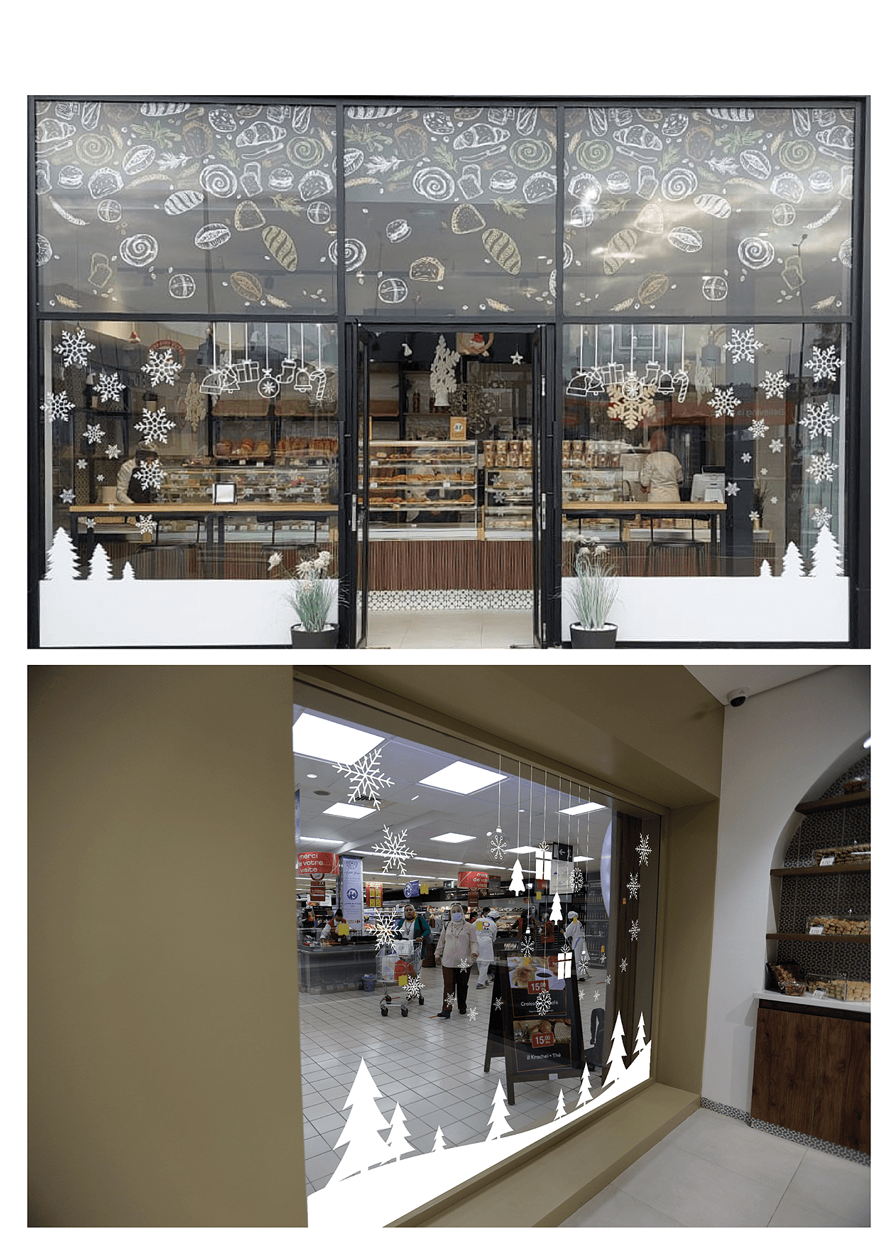 Habillage de vitrine sur mesure