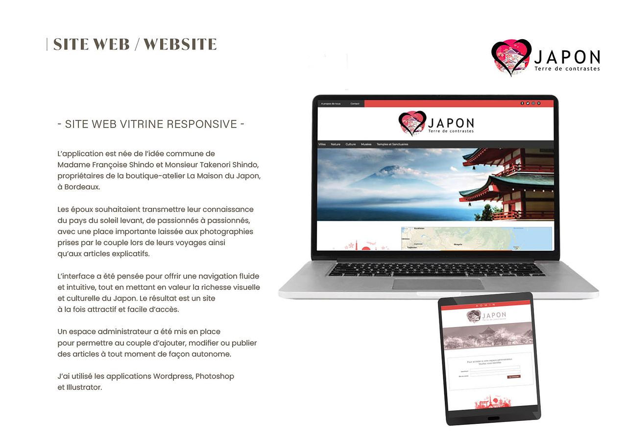 Site Web Japon Terre de contrastes