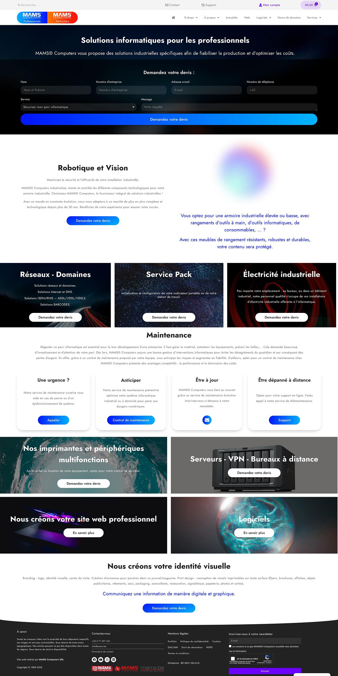 Page de contenu