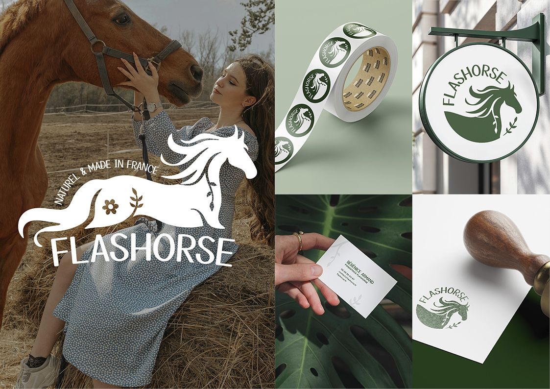 Identité visuelle pour une boutique pour chevaux