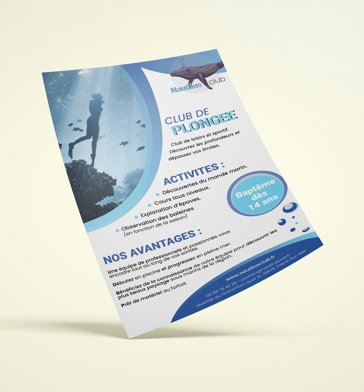 Flyer Club de plongée