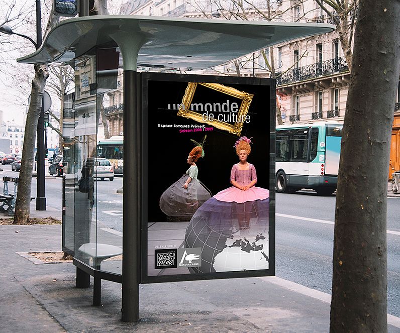 Affiche pour l'espace Jacques Prévert d'Aulnaies s