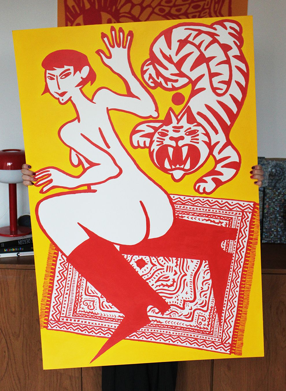 Tableau "The woman and the Tiger"
