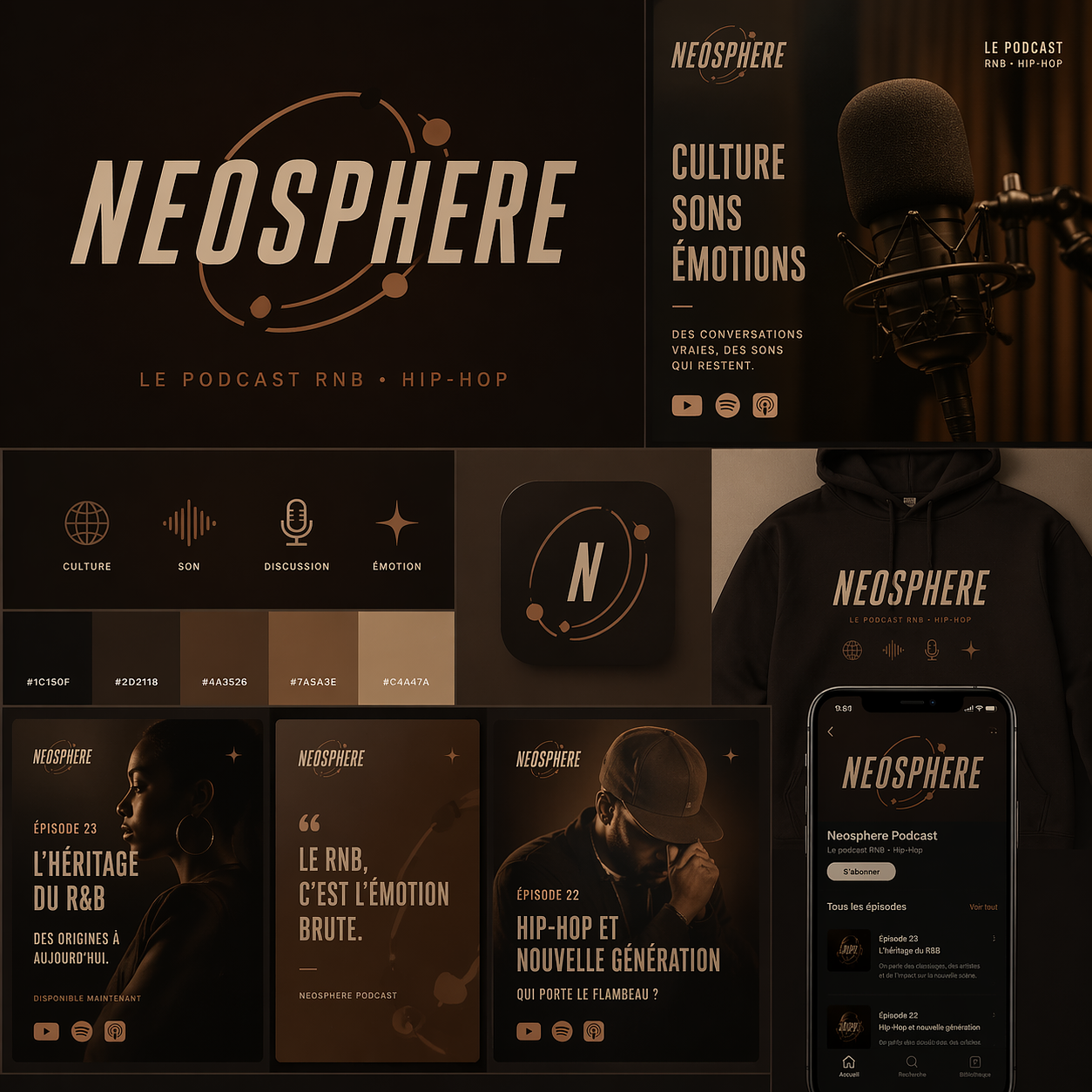 Identité visuelle – Podcast RnB & Hip-Hop