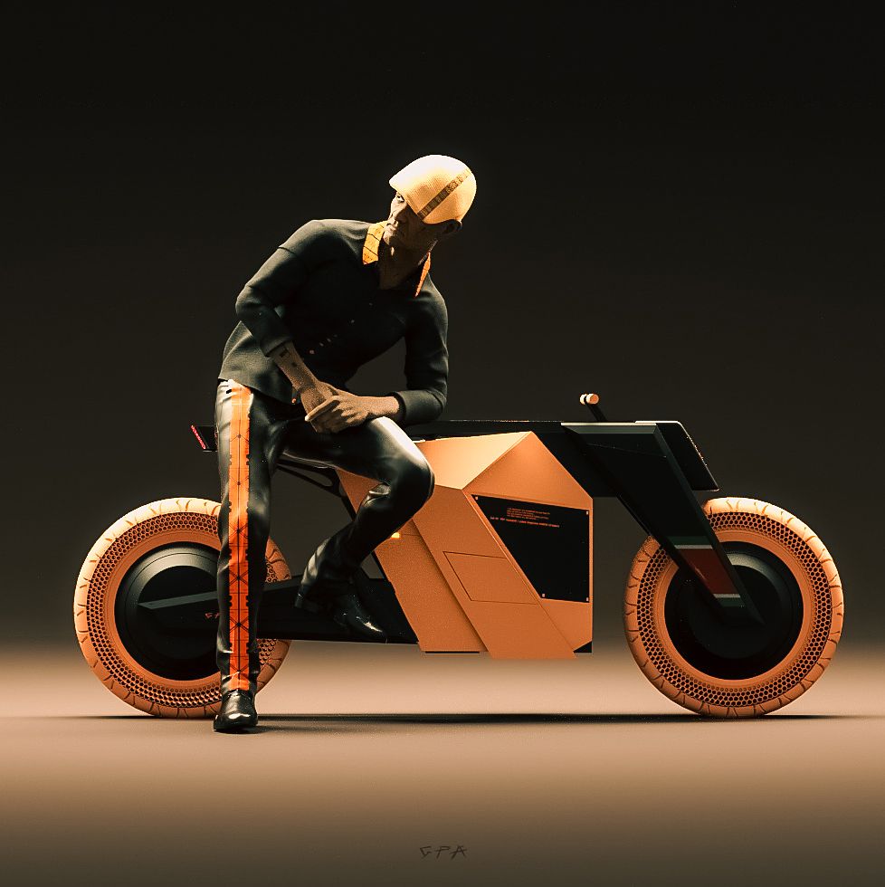 Mi grena an mwen concept mobylette, Moto