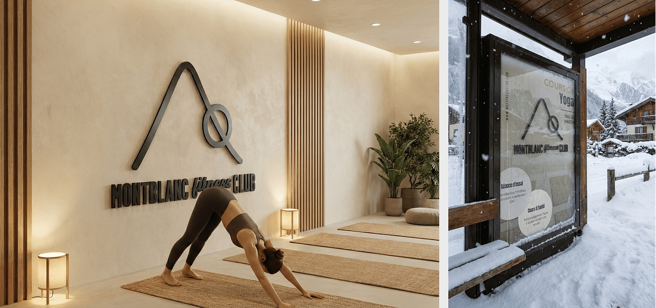 Charte graphique d'un club de yoga