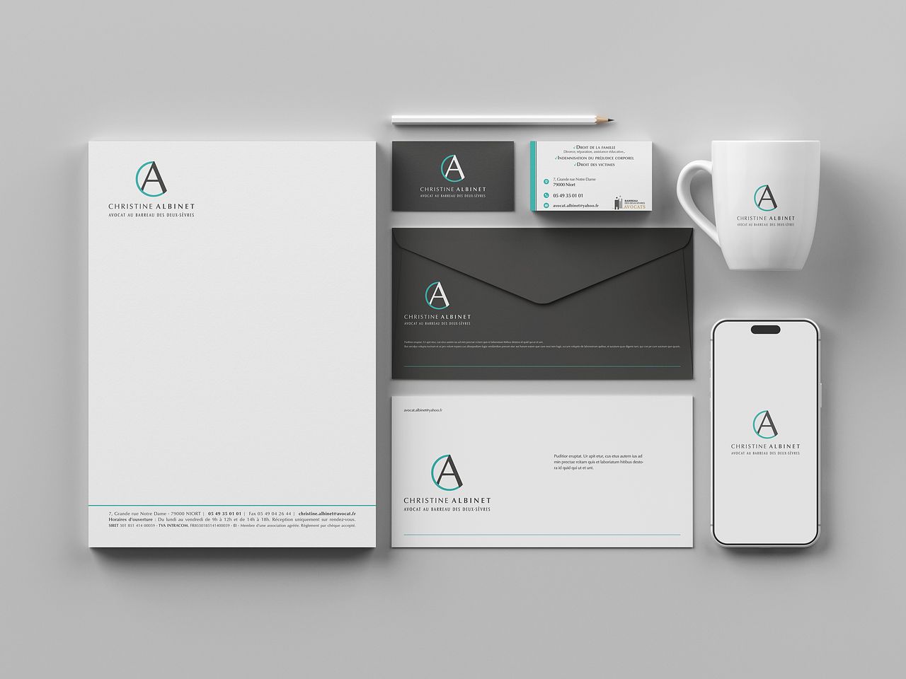 Création d’identité visuelle –  Christine Albinet