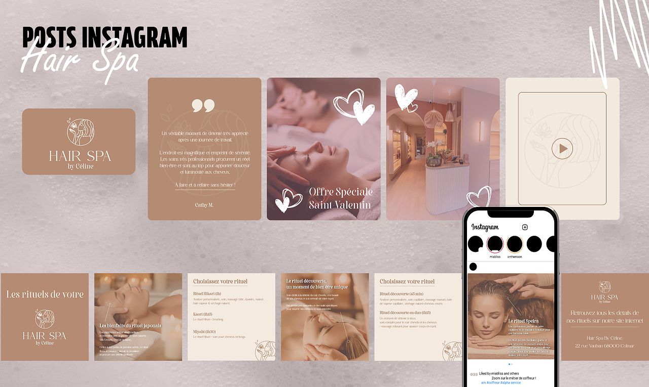 Hair Spa - Réseaux sociaux