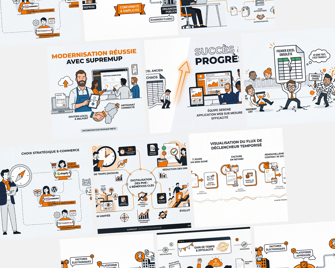 Collection d'infographies/illustrations