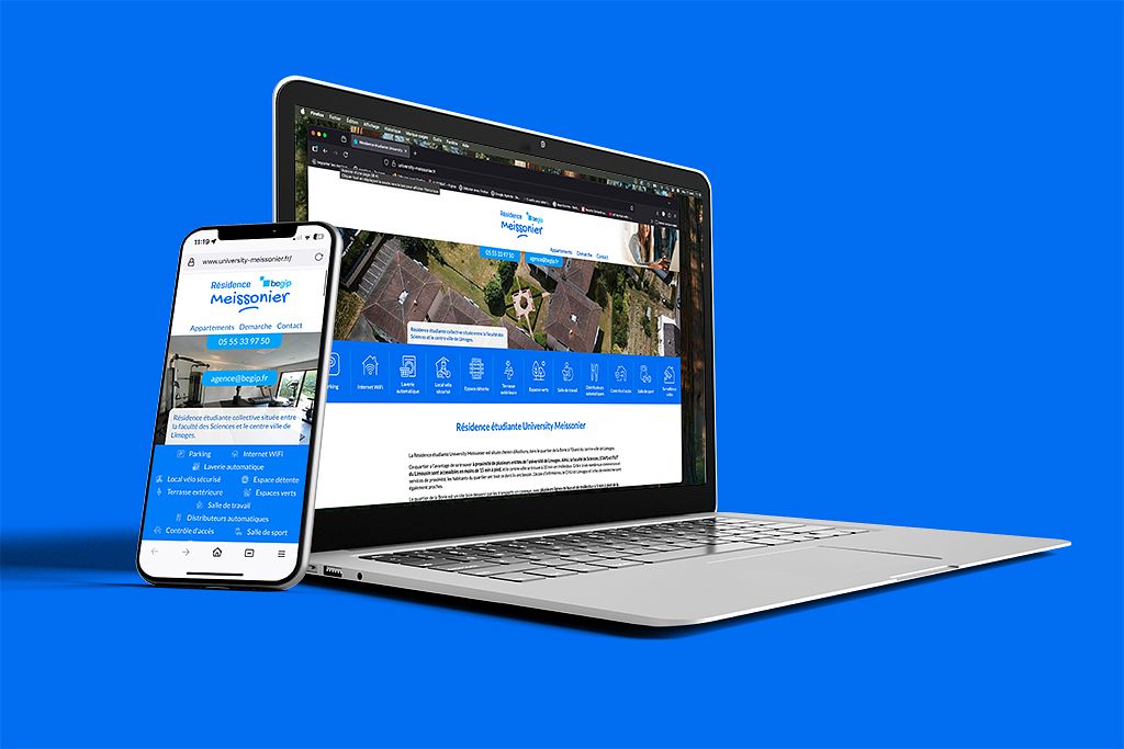 Webdesign site de résidence etudiante