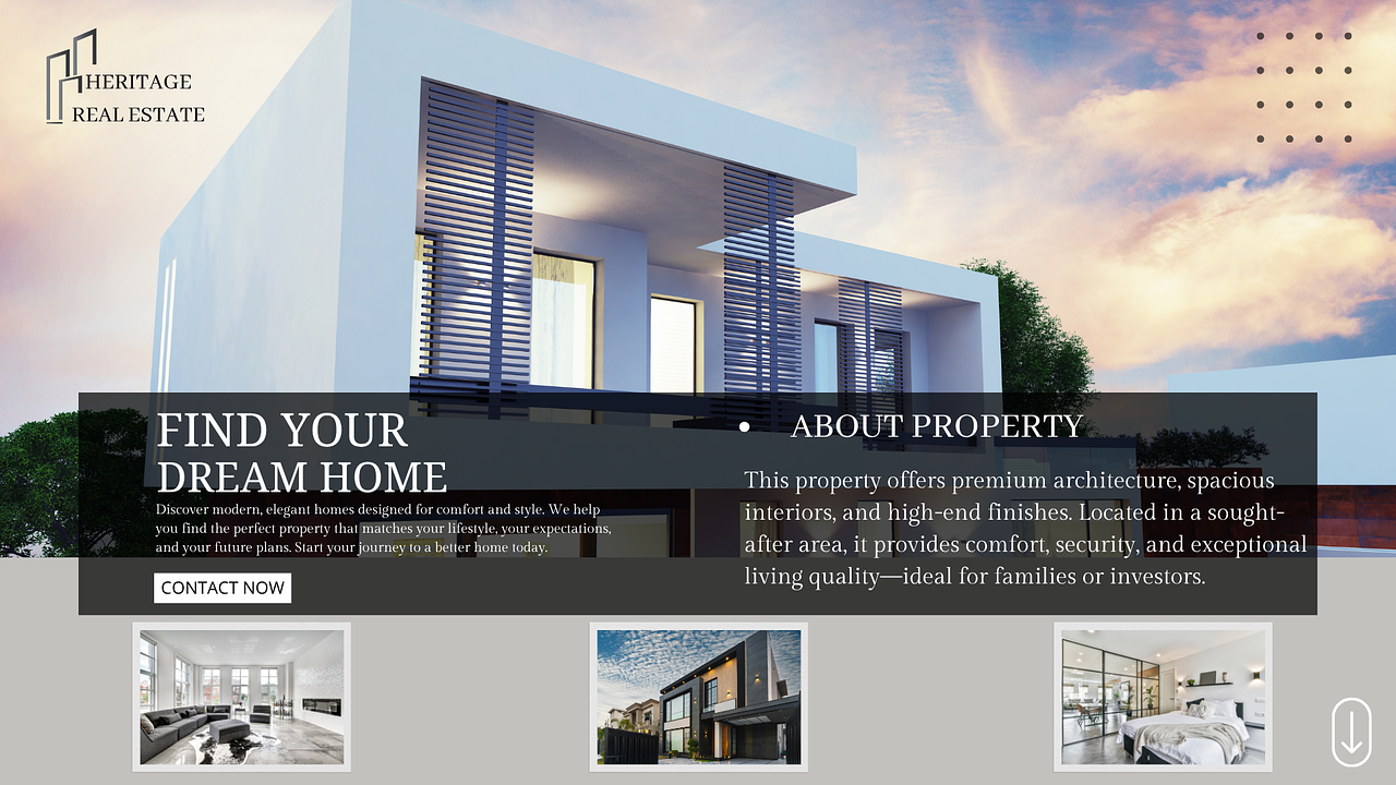 Site internet d'une agence immobilière