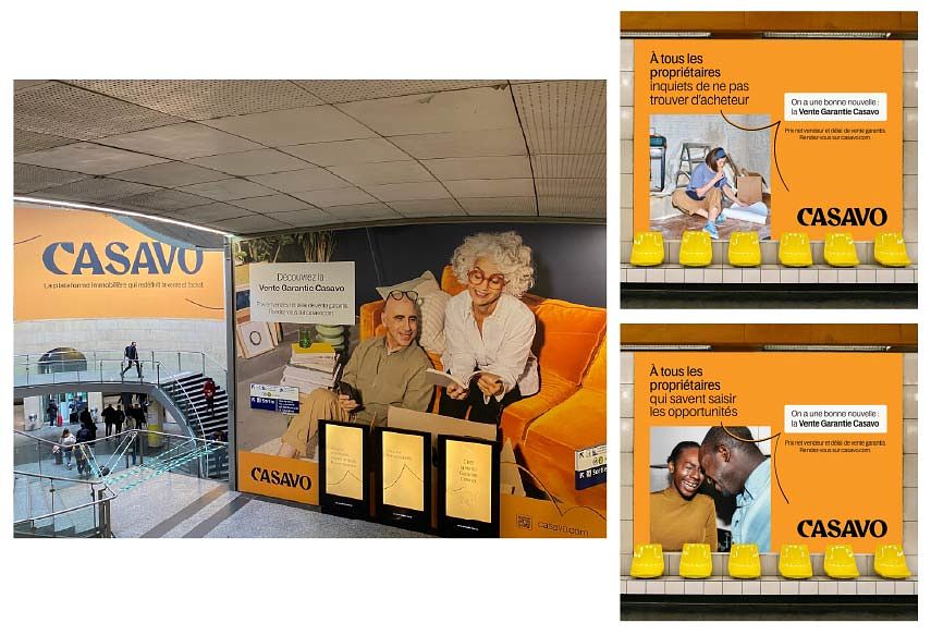 Campagne publicitaire pour CASAVO