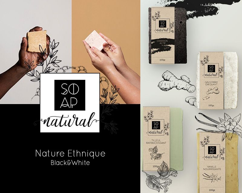 SOAP Natural - Identité visuelle et Packaging