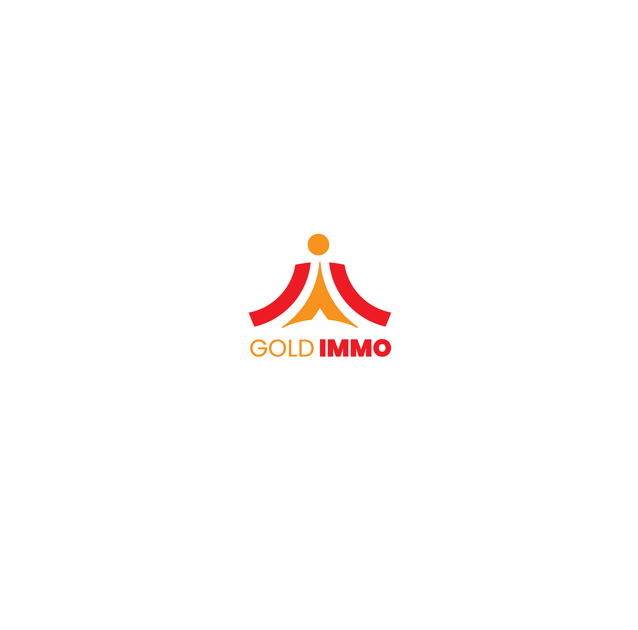 Logo design for Golden Immo
