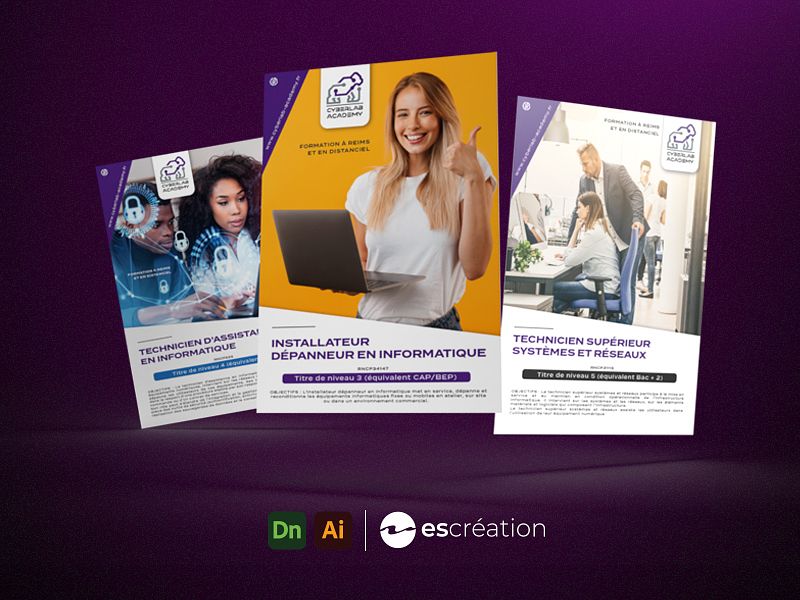 Cyberlab – Création de flyers