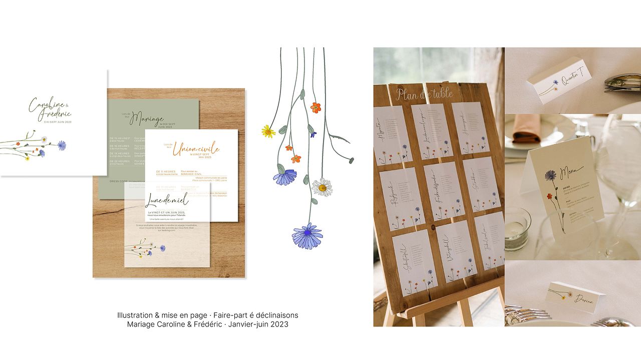 Suite invitations mariage