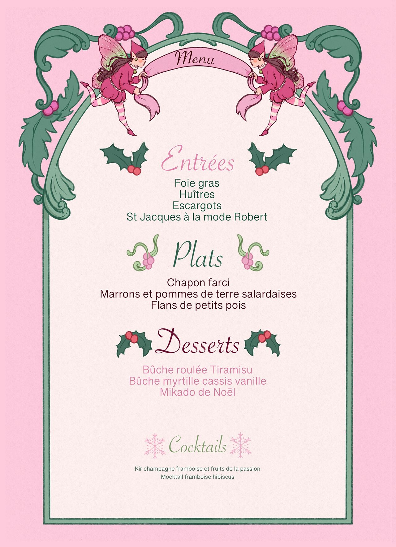 Menu de Noël