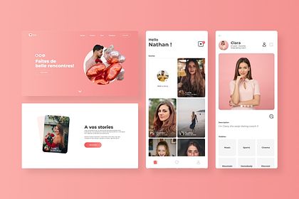 UX UI design | Application Dating