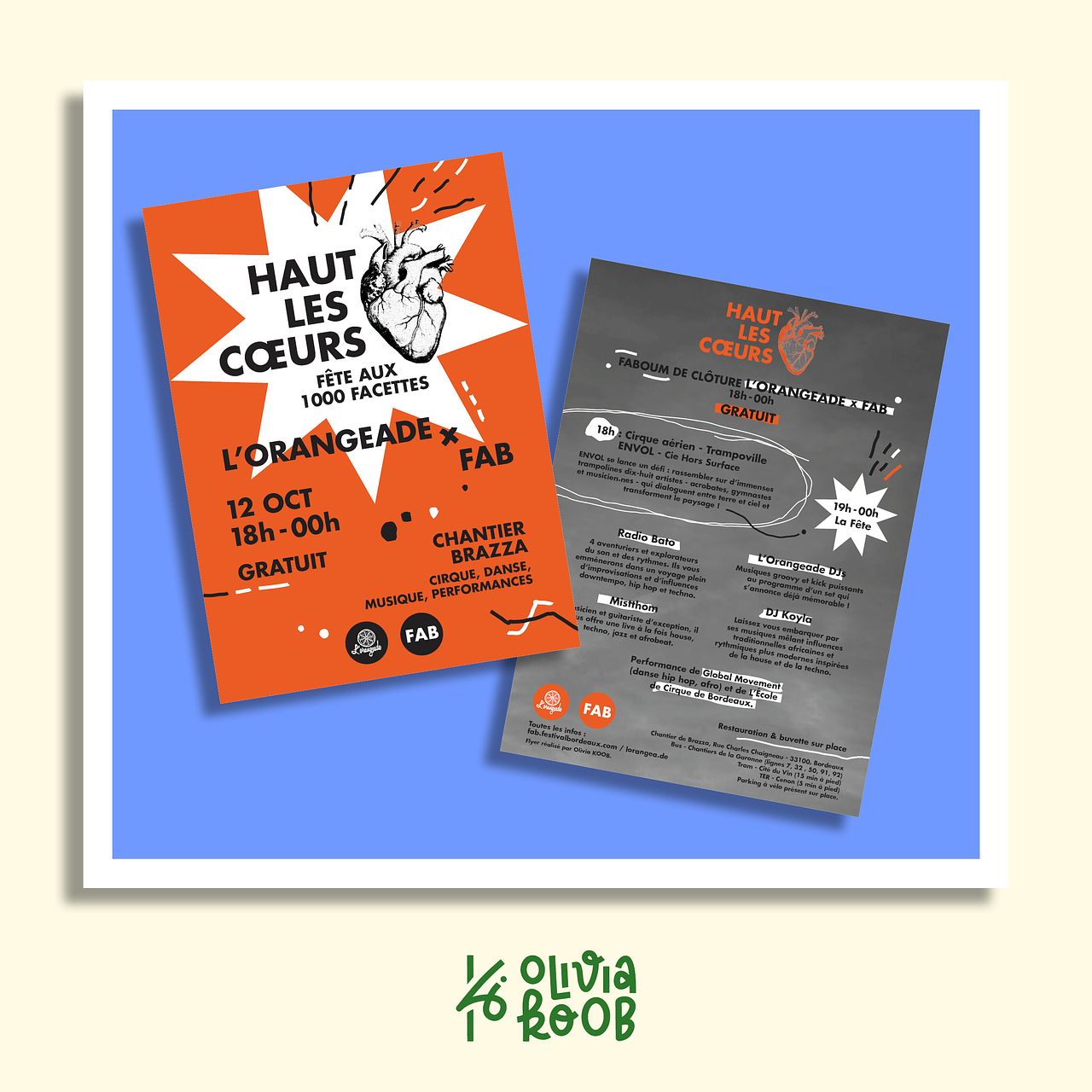 Flyer Haut les Cœurs - L'Orangeade