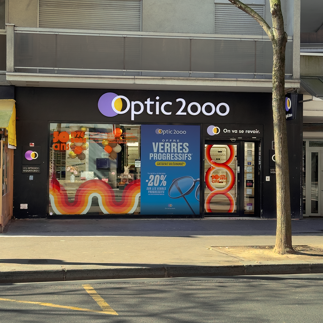 Optic 2000 Plaisance — Identité visuelle des 50 an