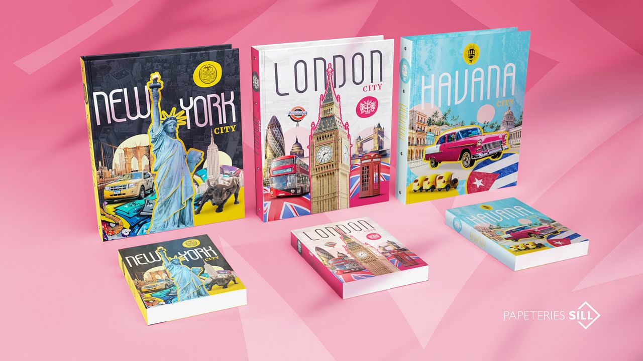 Couvertures City classeur et agenda