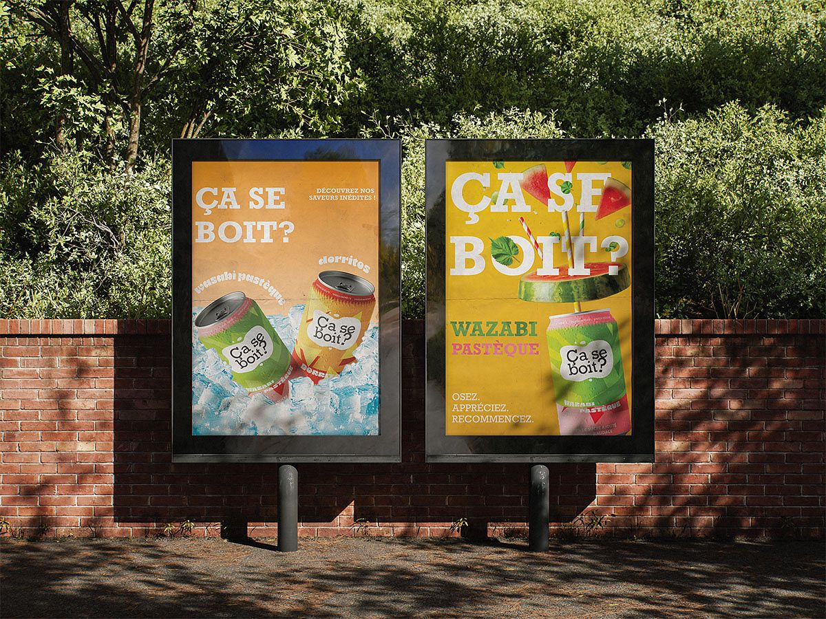 Affiches pour de nouvelles boissons