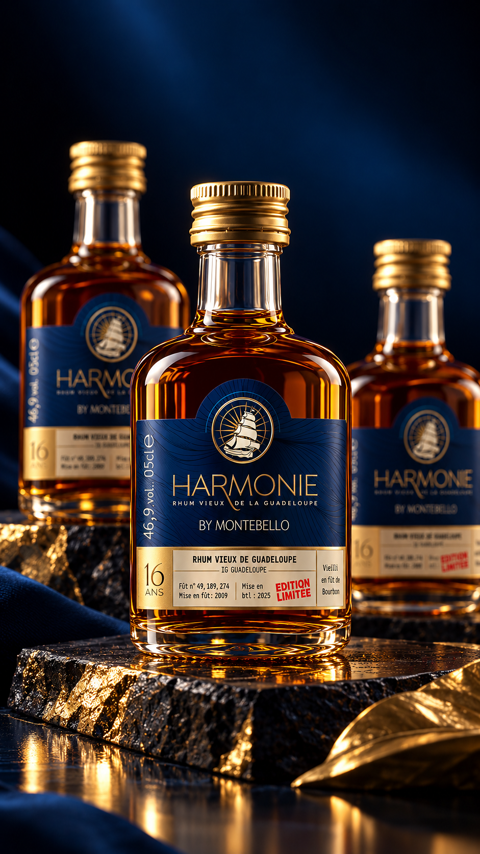 Étiquettes rhum Harmonie Montebello