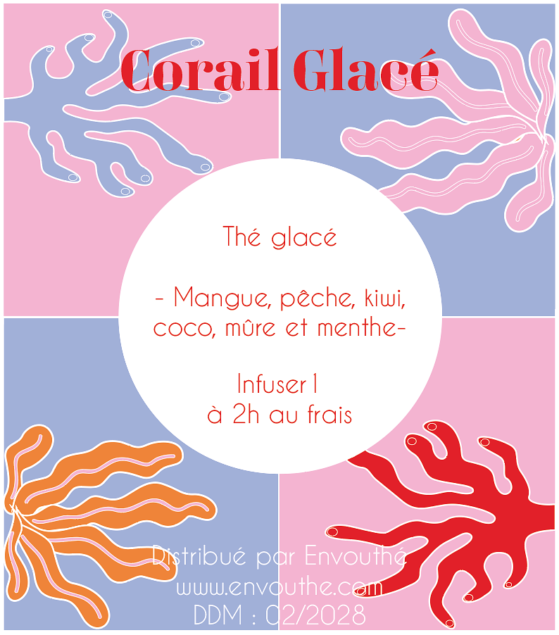 Étiquettes Box de thé coquillages et crustacés