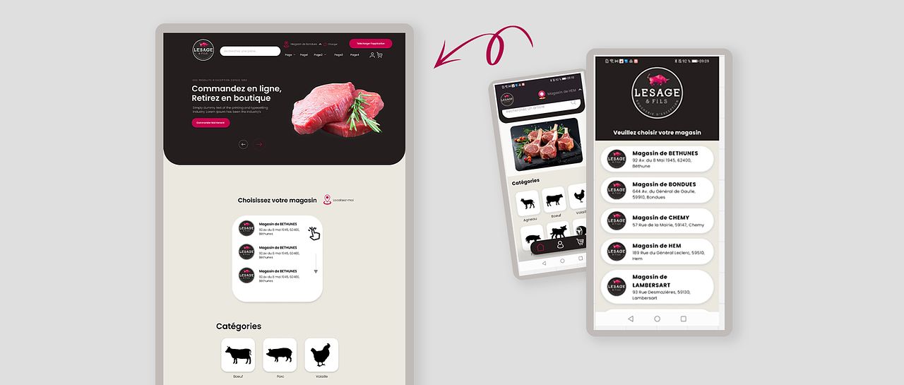 Portage d'une application vers un site de commande