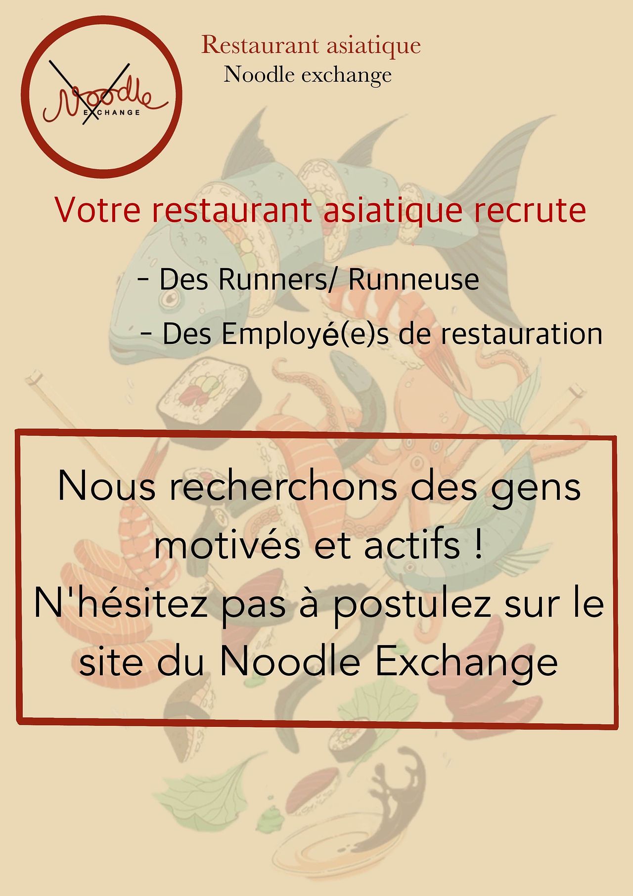 Recrutement restaurant