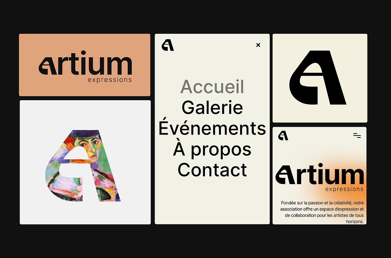 Réalisation de site et Identité pour Artium Expres