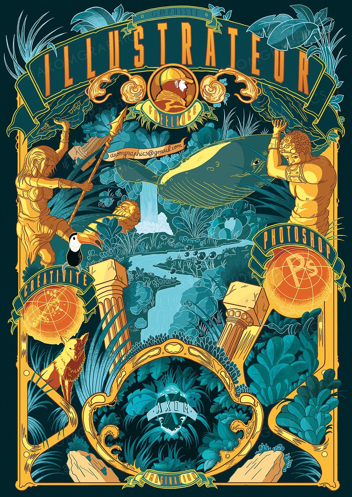 Illustration de présentation axomgraphics