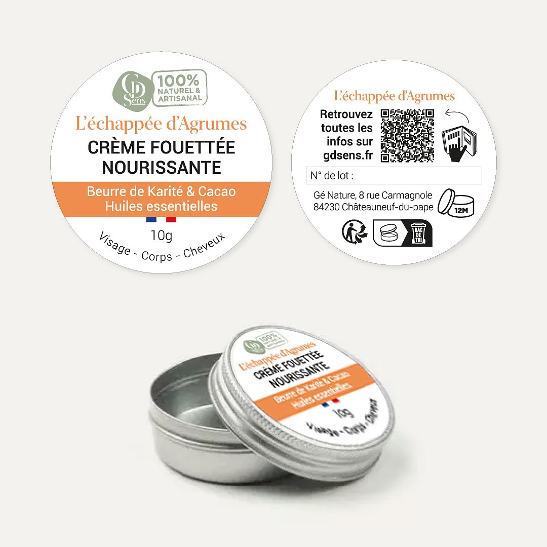 Étiquette produit - GD Sens