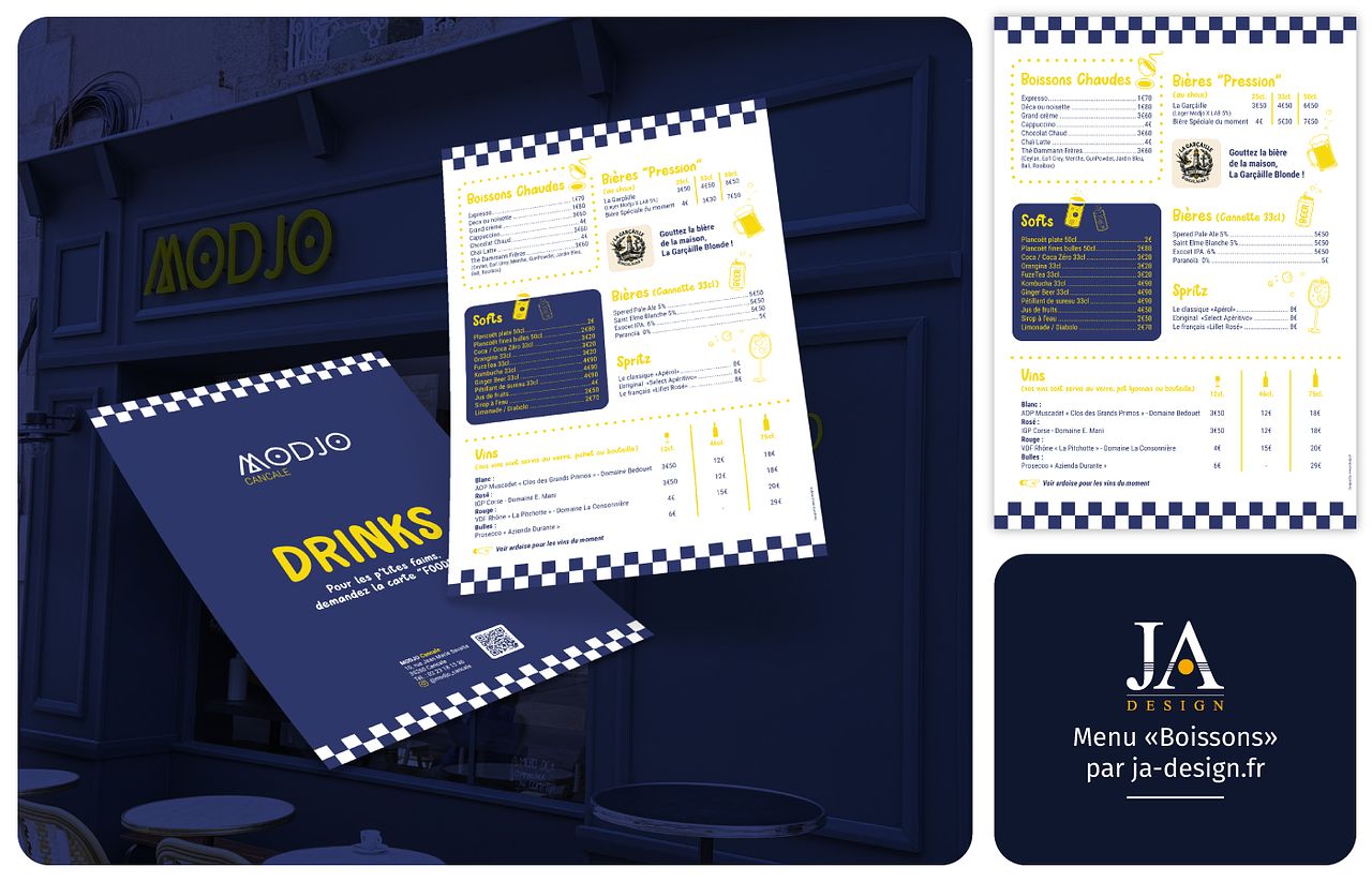 Menu Boissons" - MODJO Cancale
