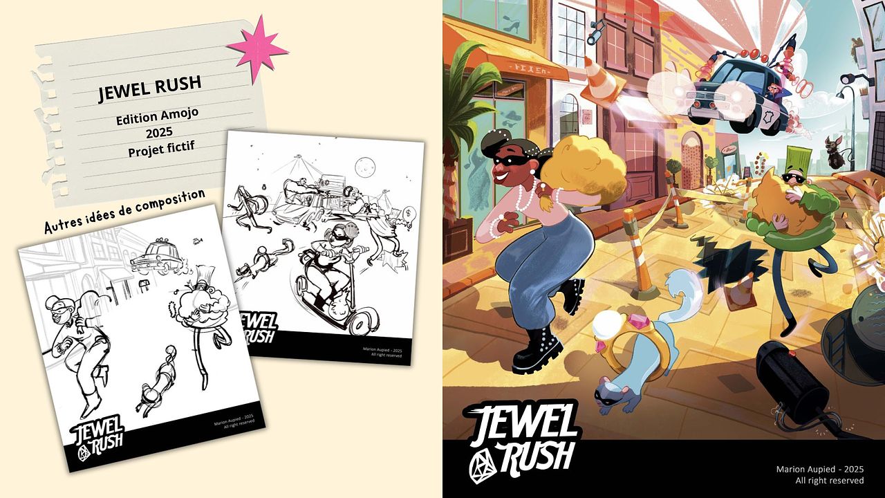 Illustrations packaging de jeu