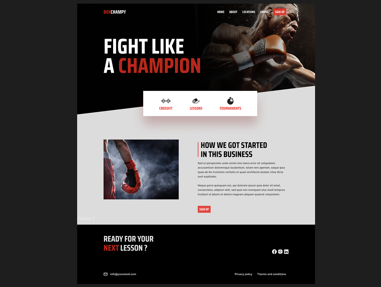 Site boxing