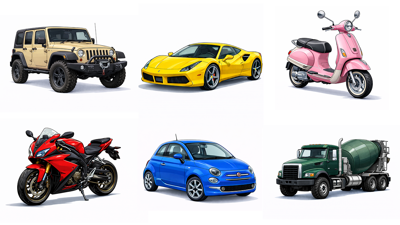 Design d'une série de véhicules