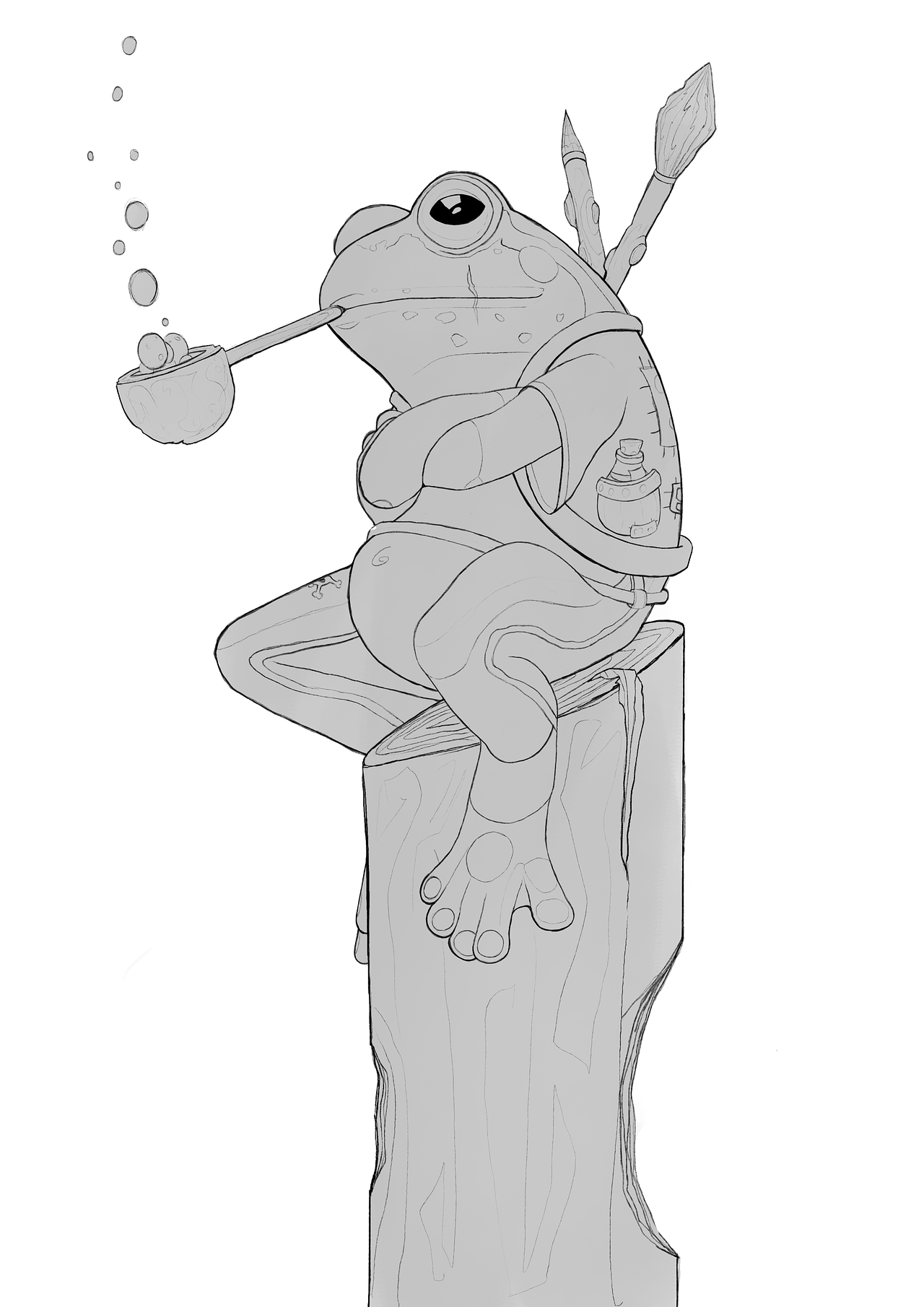 Illustration le grenouilleur