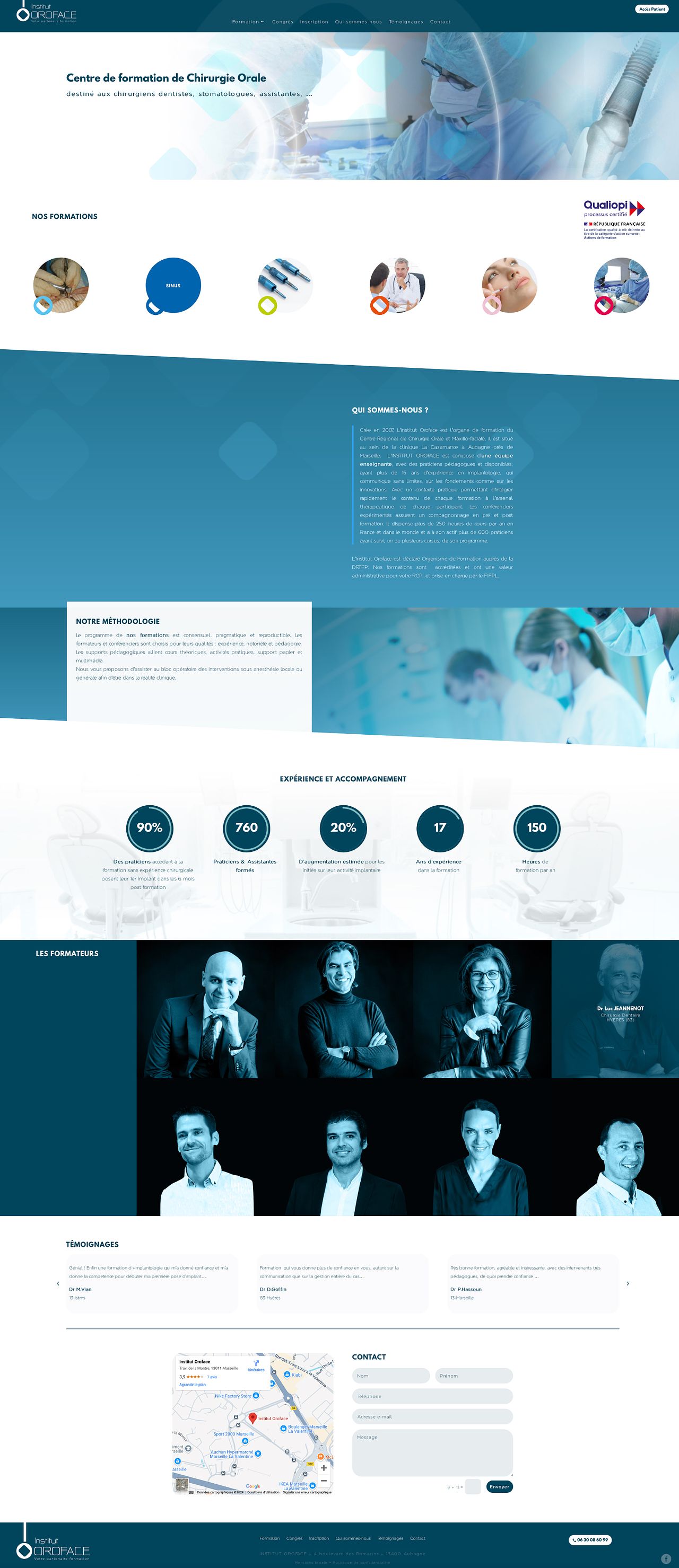 Site web Oroface