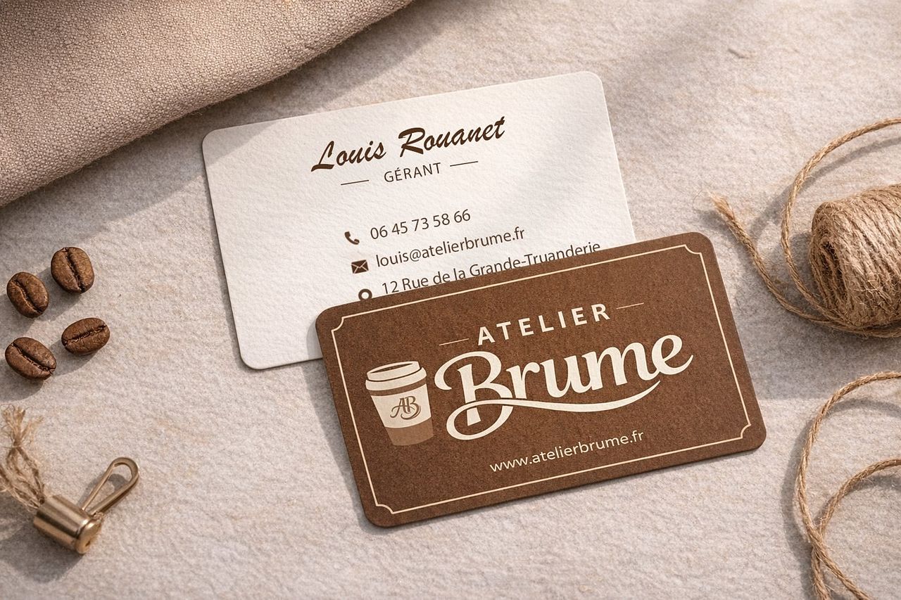 Atelier Brume · Cartes de visite