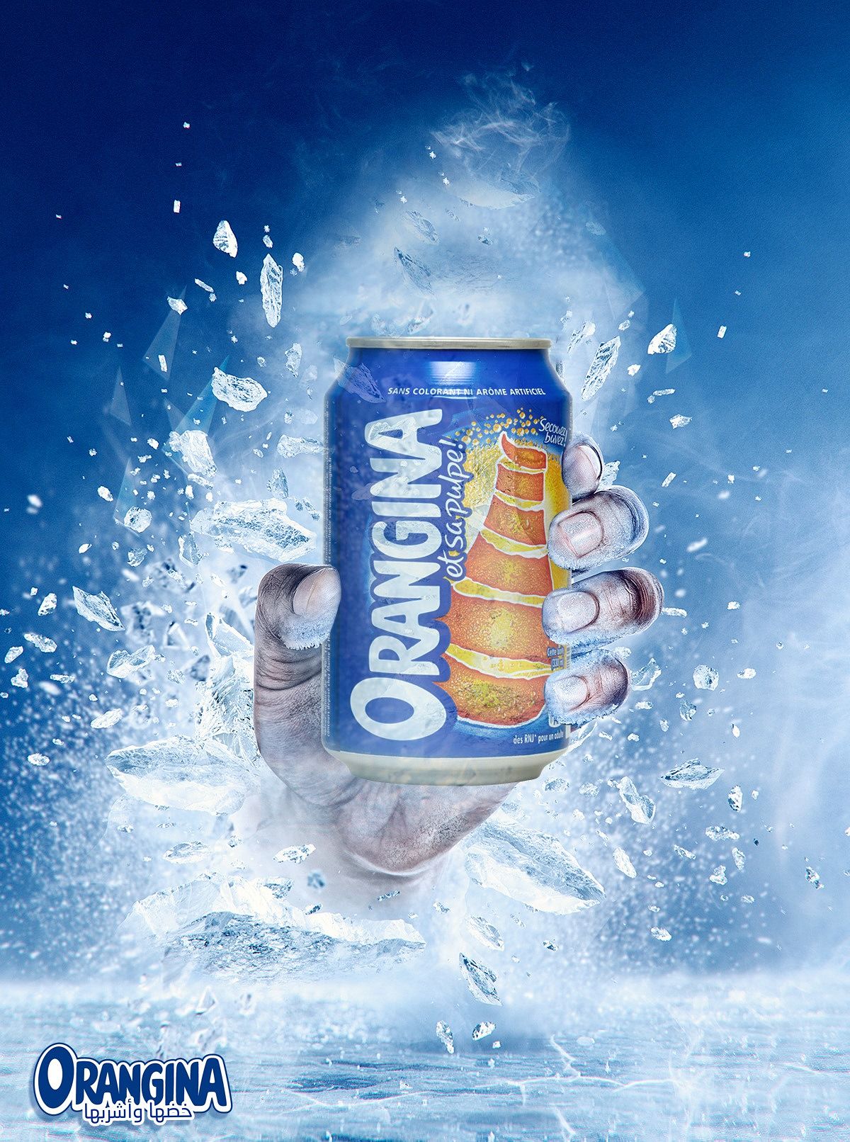 Conception pour la page Facebook d'Orangina