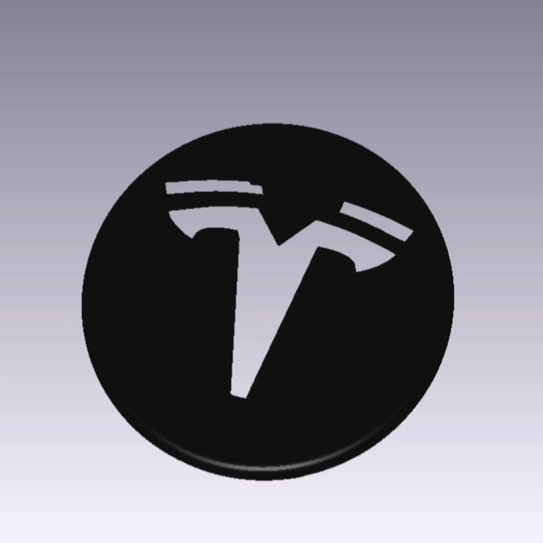 Cache moyeu Tesla