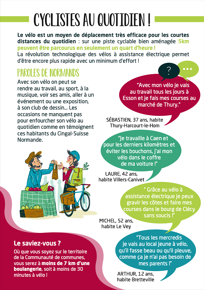 Brochure sur le vélo