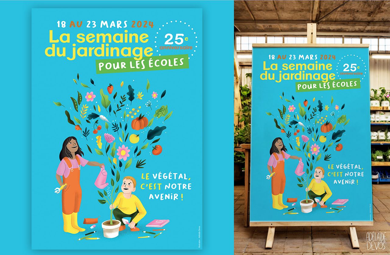 Affiche semaine du jardinage pour les écoles 25