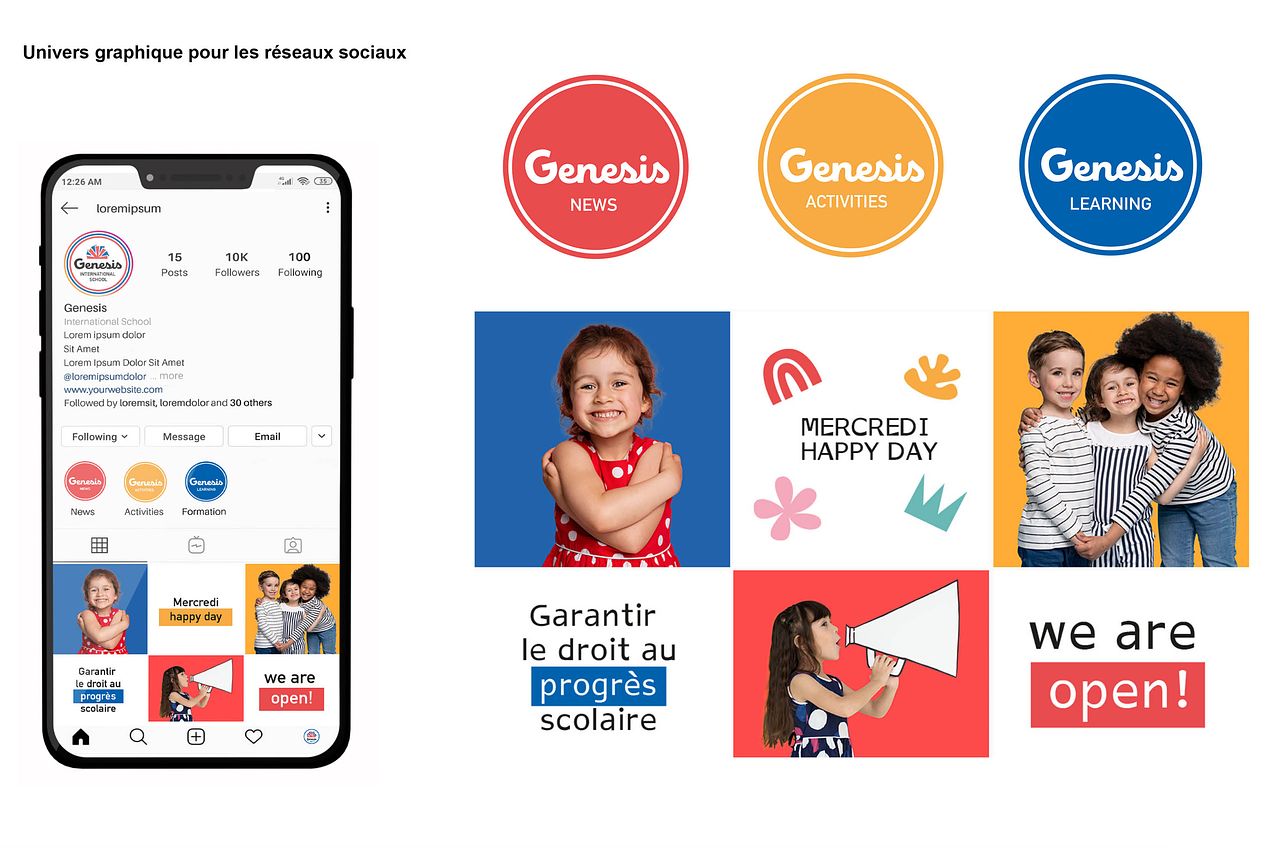 Identité visuelle social media