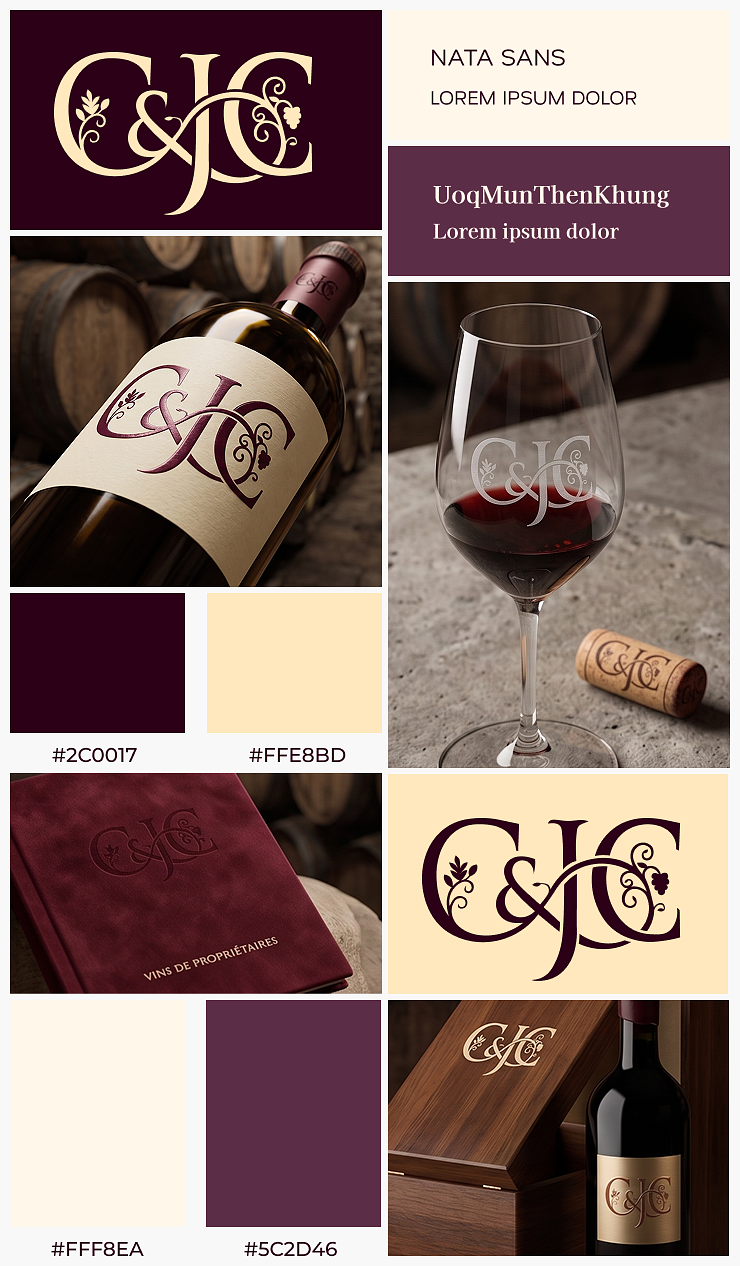 Identité de marque & Monogramme Premium - Domaine