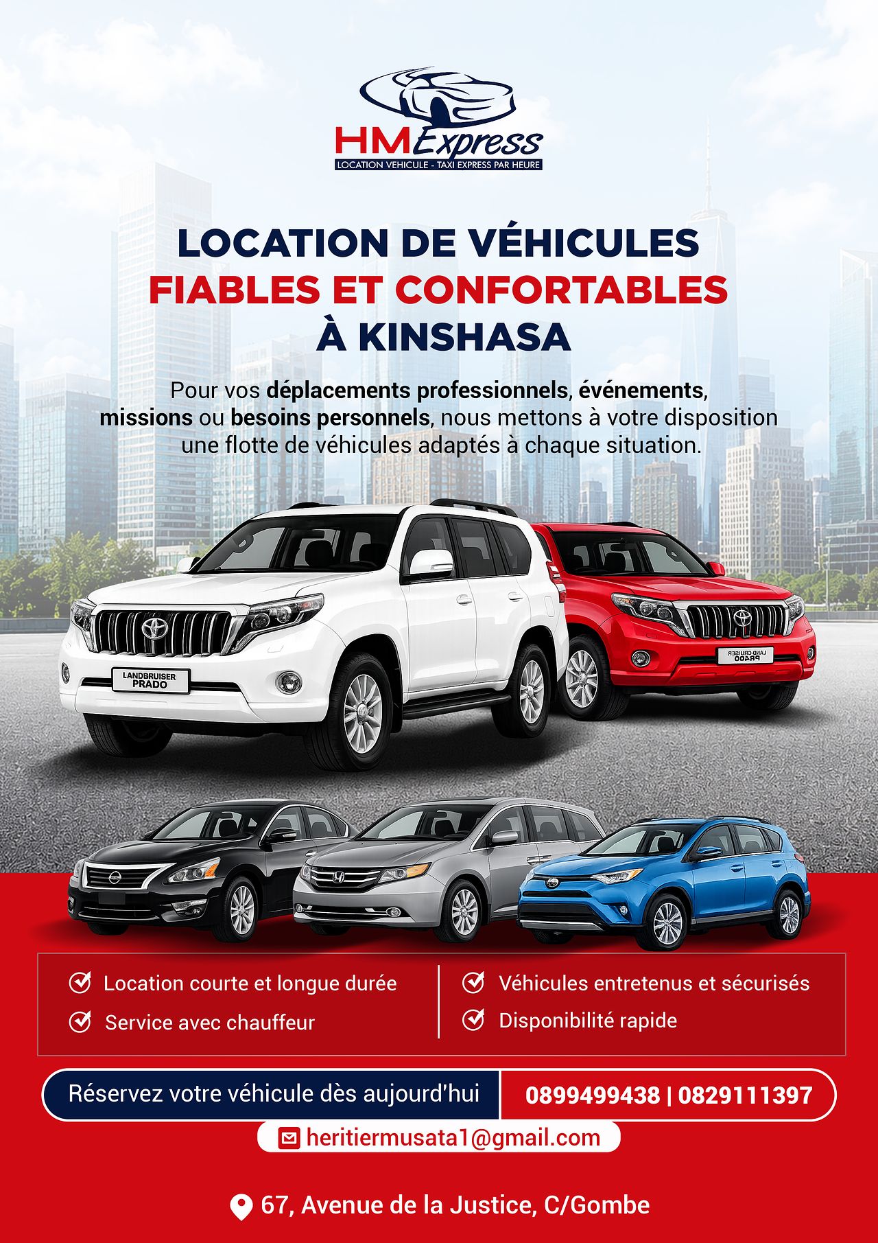 Flyer location véhicules
