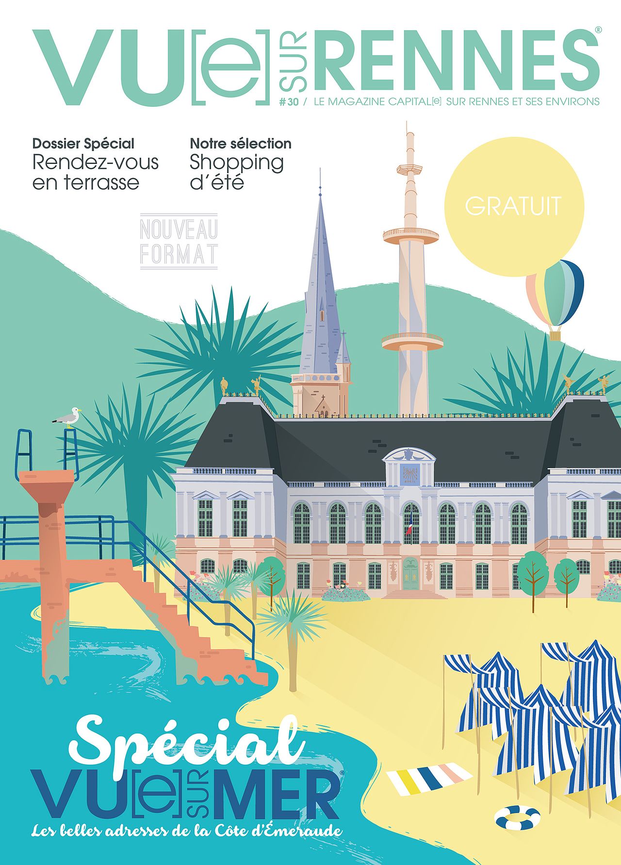 Vue sur Rennes Couverture Magazine